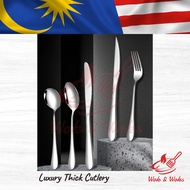 High Quality Luxury Hotel Style Stainless Steel  Cutlery / Kutleri Keluli Gaya Hotel Mewah Berkualit