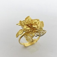 PROMO / TERMURAH Cincin emas asli kadar 875 model bunga kendari emas