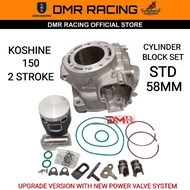 Motocross KOSHINE 150cc 2 Stroke Original Cylinder Block Set Complete (New Upgrade Power Valve Syste