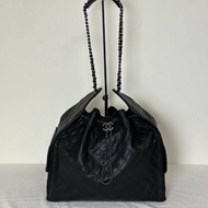 CHANEL 25 Hobo bag - 大號黑銀