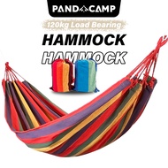 Canvas Hammock Rainbow Outdoor Camping Swing Portable Buaian Gantung Tidur Relax Chair Hanging Bed