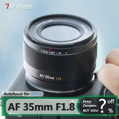 7artisans AF 35mm F1.8 APS-C Standard Prime Auto Focus Mirrorless Camera Lens for Portrait Photograp