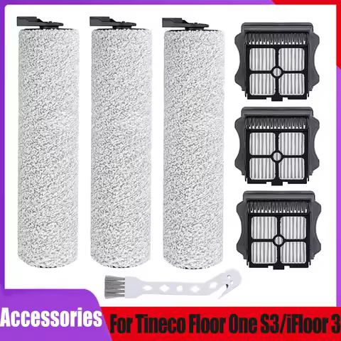 Main Roller Brush Hepa Filter Kits For Tineco iFloor 3 /Floor One S3 Cordless Wet Dry Floor Washable