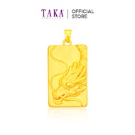 TAKA Jewellery 999 Pure Gold Dragon Pendant