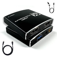 Audio Video Capture Card, 4K HDMI Capture Card for Live Streaming/Game Recording, 1080p 60fps USB 3.