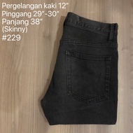 bundle Seluar panjang lelaki/jeans/hitam/bergetah/fesyen/pakaian kasual/men wear/jeans/black/skinny/stretch/fashion