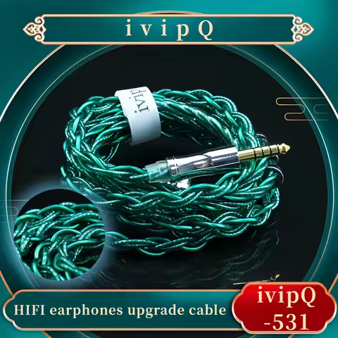 ivipQ-531 6-Core Multi Element Customizable Earphones Upgrade Cable With0.78 2PIN/MMCX Suitable For 