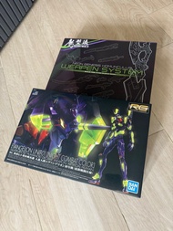 RG eva初號機夜戰版+魔型流武器背包  。夜光配色 。新世紀福音戰士