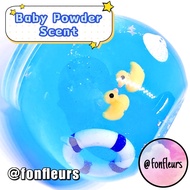 Fonfleurs Slimes 🇸🇬 Rubber Duckie Pool Party 160ml 5.4oz Ocean Blue Clear Glossy Stress Relief Toys Kids Children Gift