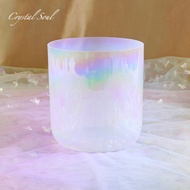 Crystal Soul Crystal Singing Bowl Aurora Pearl White 432Hz Nature's Frequency Sleep Enhancement for 