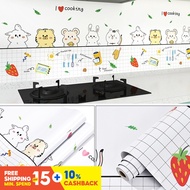 (Tiles) Cartoon Cute Animals Party Background Kitchen Tiles Furniture Refurbished Waterproof Wallpap