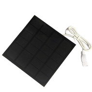 HOMETOOL 6 Volt 2 Watt Solar Panel with USB for Portable Outdoor Battery Charging