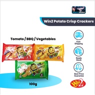Win2 Potato crisp crackers Snacks (5pcs x 100g) / Biskut Kentang Rangup