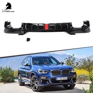 X Series Competitive Type ABS Rear Diffuser With LED Light For BMW X3 G01 LCI