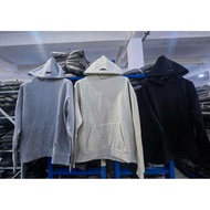 🆕 ESSENTIALS FOG Front Small Logo Embroidered Hoodie with Velvet Hoodie for Men and Women