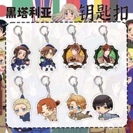 Hetalia Axis Powers Acrylic Keychain Feliciano Vargas HD Print Bag Charm Pendant Key Ring Backpack D