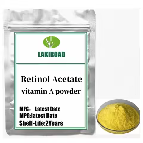 Hot Supply Retinol Acetate Powder/Vitamin A Acetate Powder Cosmetic Raw Material