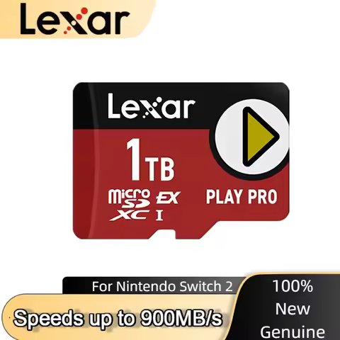 Lexar Play PRO MicroSD Express Card 1TB/512GB/256GB,4K Video,Memory Cards for Game Consoles Up To 90