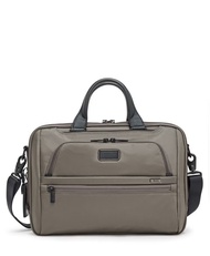 TUMI ALPHA MEDIUM 15" BRIEFCASE GREY ALLOY