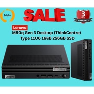 M90q Gen 3 Desktop (ThinkCentre) - Type 11U6 16GB 256GB SSD