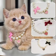 Pearl Necklace for Cats & Dogs Fashion Accessories Pet Chain Pet Accessories