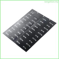 RAN 4 5kg-90kg Weight Block Sticker Weight Stack Labels Weight Sticker Labels Easy to Use for Weight