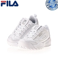 【Lowest price】♀♠☞Fila BTS Shoes Disruptor 3 FS1HTB1222X WWT White Sneakers (Note! One Size up)