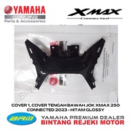 HITAM Cover 1, Middle COVER Under Seat XMAX 250 CONNECTED 2023 - GLOSSY Black