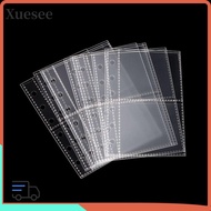 XUESEE Photocard Binder Sheets, Transparent PP Acid Free Multiple Pockets Sleeve, Inner Page Card Bi