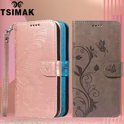 Flip Wallet Case For Realme 8 9 Pro Plus 8i 9i C12 C15 C25 C20 C21 C30 C31 C33 C35 Leather Cover for