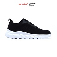 Ando Official Sepatu Sneakers Magnet Pria Dewasa - Hitam/Putih
