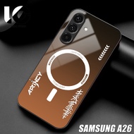 HP Casing SAMSUNG A26 Softcase SAMSUNG A26 Case Glossy Casing Shiny Glass Protector Mobile Phone Acc