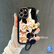 Cute cartoon cat phone case women soft silicone cover case for OPPO A38 A18 A57 A77 A16 A16S A7 A5S 