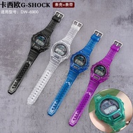 Bands Strap for Casio Gshock DW6900 Case+Band Transparent TPU Strap Compatible Dw6900 Watchband Accessiores with Tool