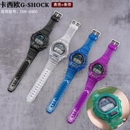 Bands Strap for Casio Gshock DW6900 Case+Band Transparent TPU Strap Compatible Dw6900 Watchband Acce