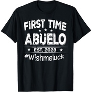 First Time Abuelo Est 2023 Fathers Day New Grandpa Papa Men Gift  T-Shirt