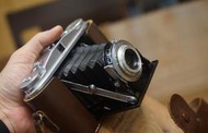 【售】經典個人收藏德製AGFA ISOLETTE II蛇腹古董估焦照相機+加購真皮相機套 