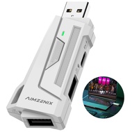 arVin Keyboard and Mouse Adapter for PC/Laptop/Desktop/APEX/Call of Duty, PC Game Keyboard Mouse Con