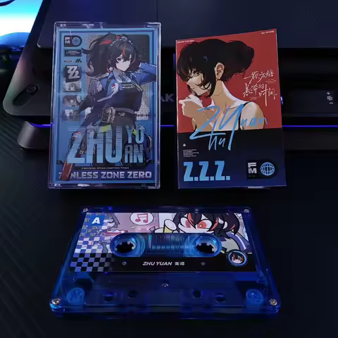 Game Zenless Zone Zero Zhu Yuan Music Tape Best Collection Album Cassettes Cosplay Recorder Walkman 