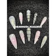 99 Nailbox personalized pink butterfly designs