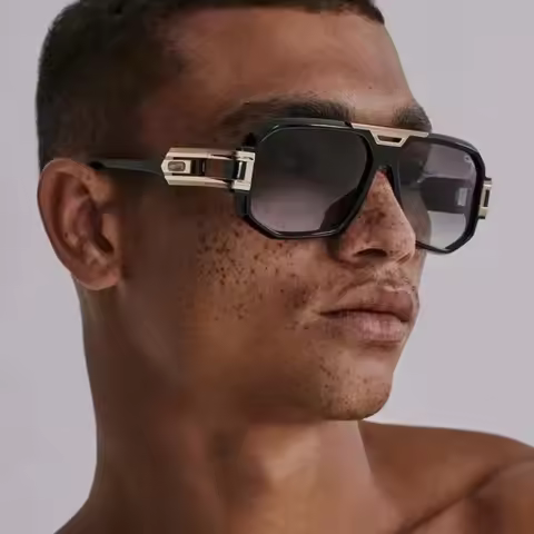 Luxury Men Fashion Brand Sunglasses Stylish Glamour Brand Square Sun Glasses Runway Hot Trend Eyewea