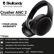 Skullcandy Crusher ANC 2 Wireless Bluetooth Active Noise-Cancelling Over-Ear Headphone with Mic
