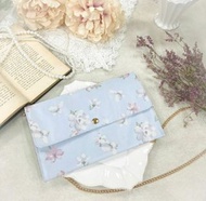 日本 Maison de FLEUR  petite robe chain bag  典雅花花 金包鍊  斜孭袋  手袋 布財  長銀包