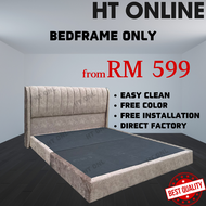 HT ONLINE Queen Bed Frame Divan Bed Ikea Bed Queen Bedframe Headboard for Bed