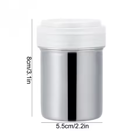 1Pc Stainless Steel Sprinkle Powder Icing Sugar Cocoa Sugar Chocolate Flour Duster Shaker Tool Seaso