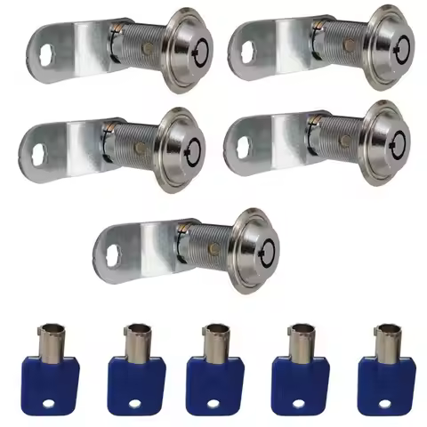 B31B 5Set 27mm for Cam Lock with Keys for Arcade Game Machine Pinball Cabinet Door Lock Security Har