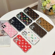 For iPhone 16 Pro Max 15 Pro Max 14 Pro Max 14 15 16 PLUS Fashion L//V Luxury PU Leather unique desi