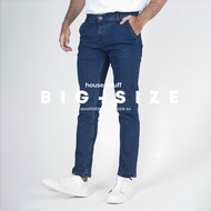 [BIG SIZE] Slim Fit Blue Jeans, Plain Blue Jeans Trousers