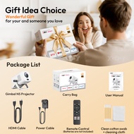XGODY Gimbal N5 โปรเจคเตอร์อัจฉริยะ รับรอง Netflix 450 ANSI ลูเมน Native 1080P HDR10 รองรับ 4K หมุนไ