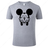 Men's Premium T Shirt Funny Anime Print Mickey Mouse T shirt Men Fashion Summer Cotton Tops Cool Tee Unisex Clothes J119 XS-6XL